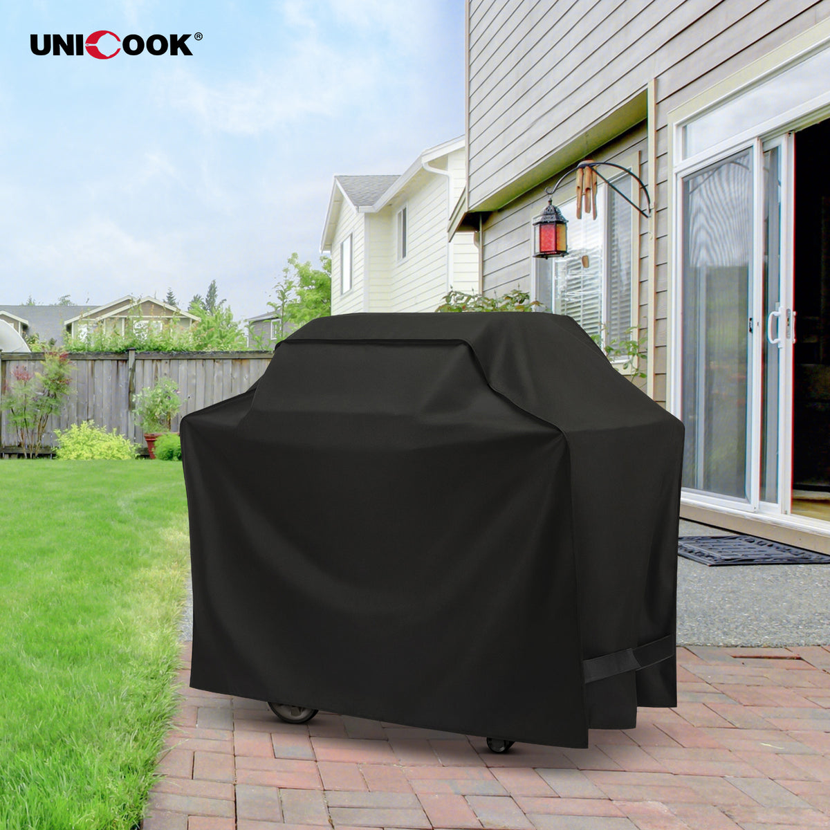 Unicook Gas Grill Cover 50 inch, Heavy Duty Waterproof BBQ Cover for B ...