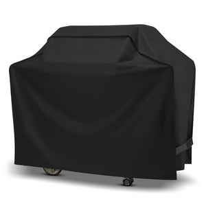 Unicook Gas Grill Cover 55 inch, Heavy Duty Waterproof, BBQ Cover for Grills up to 53-in Width, Black