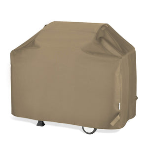 Unicook Barbecue Gas Grill Cover 60 Inch, Waterproof BBQ Cover with Seam Taped, Rip and Fade Resistant, Fits Most Brands Gas Grills, Neutral Taupe